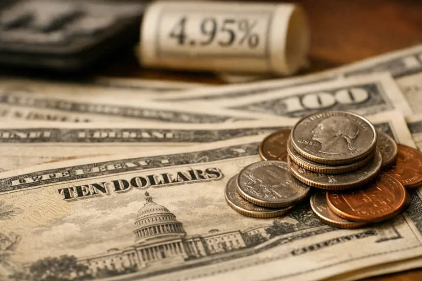 10, Year Treasury Yield Drops to 4.95% on AI Fears